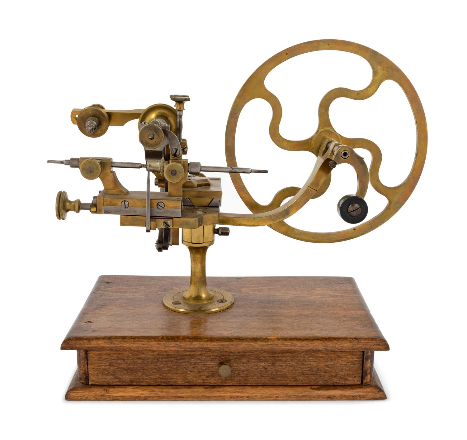 A Brass and Steel Watch Maker's Rounding Up Tool