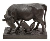 Artist Unknown, (19th century), Cow with Calf