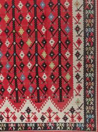 A Large Turkish Kilim Wool Rug