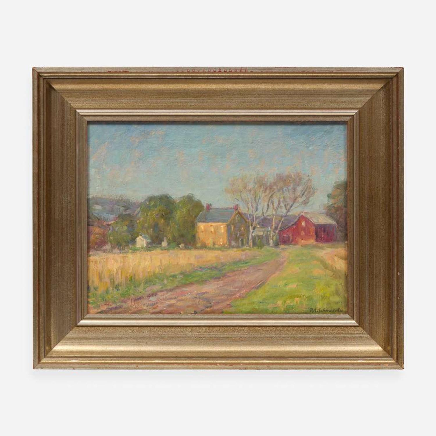 Richard Schmueckle (American, 20th Century) Bucks County Farm