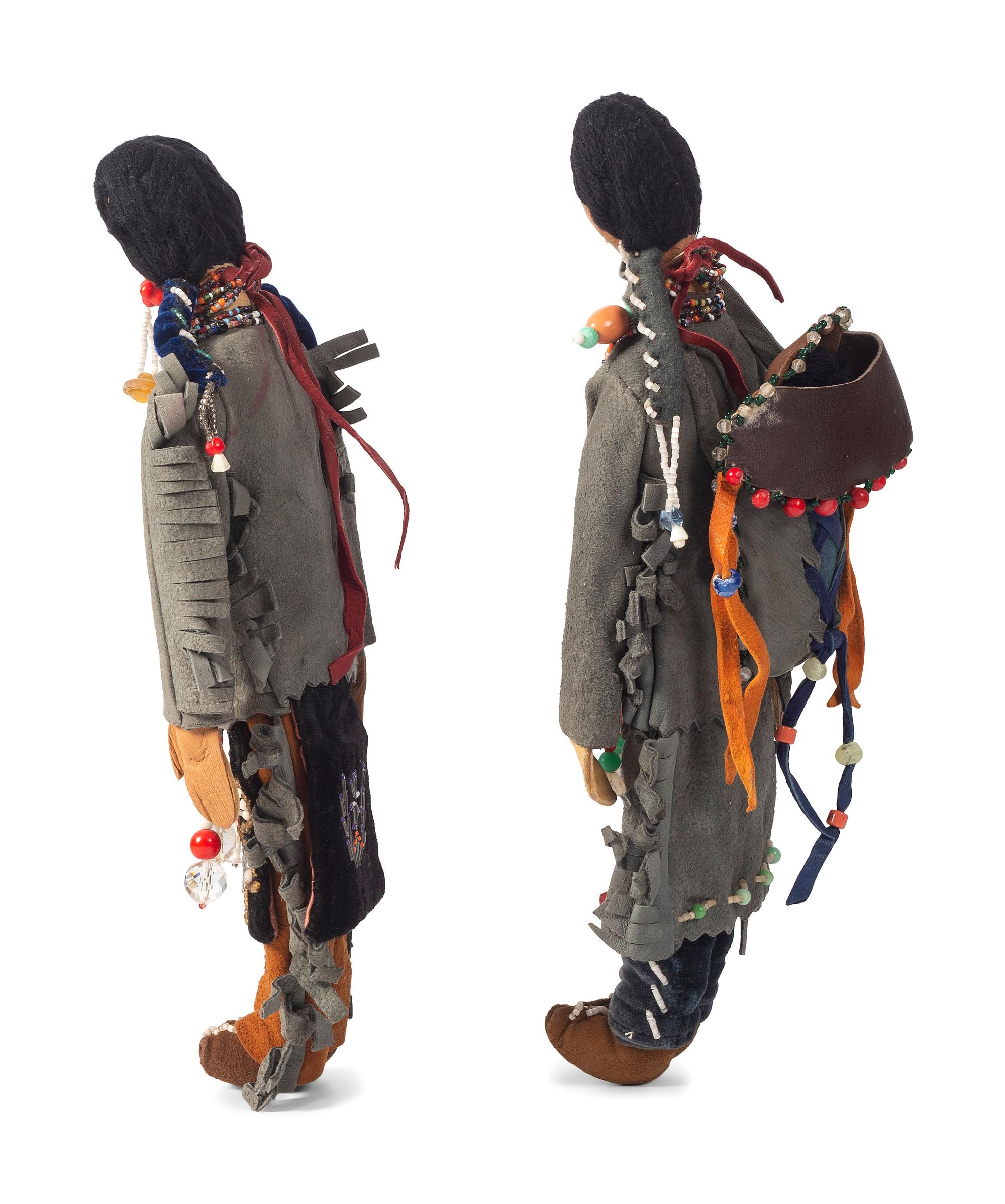 Beaded Hide Dolls