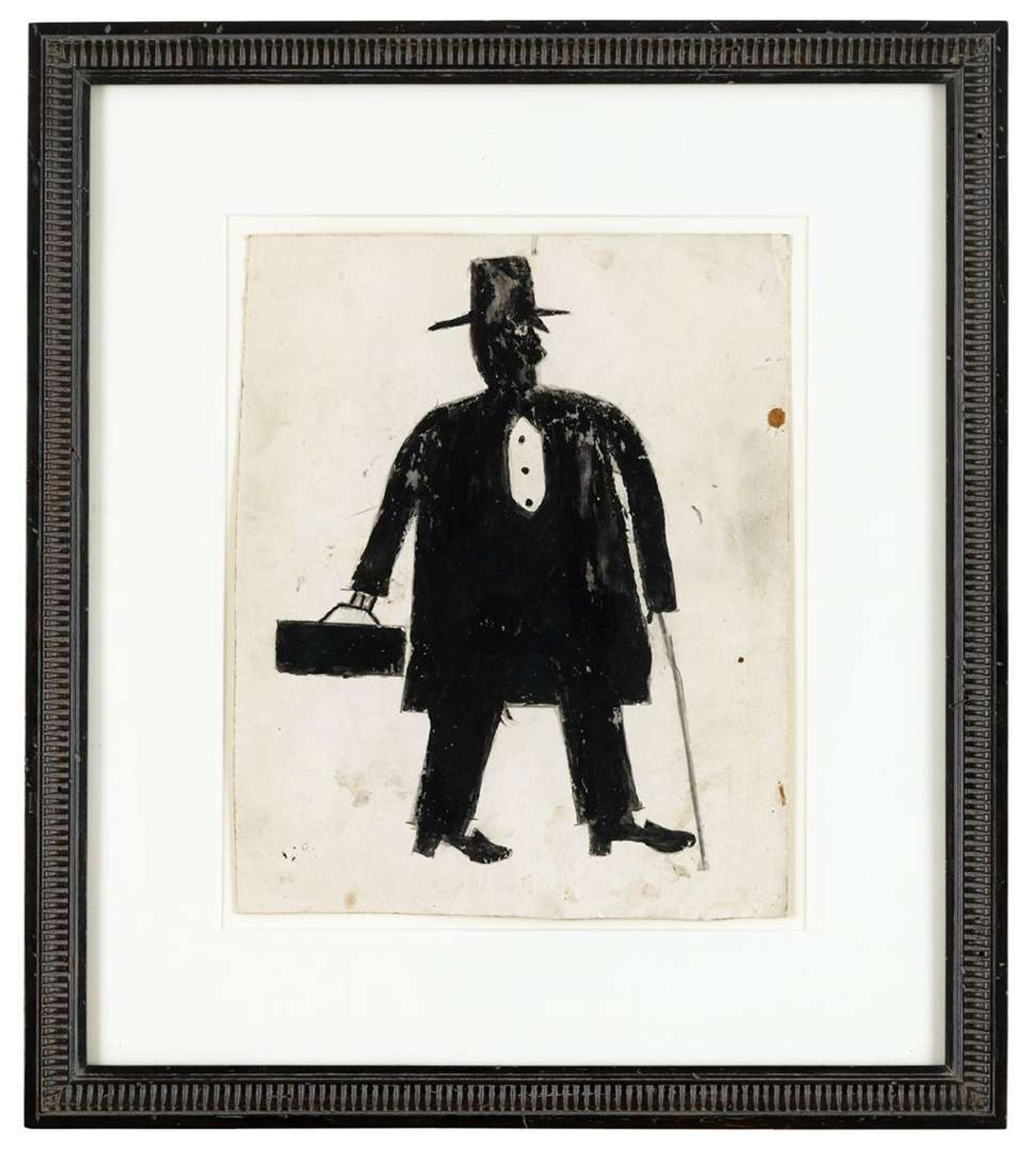 Bill Traylor (1854-1947) untitled, "doctor"