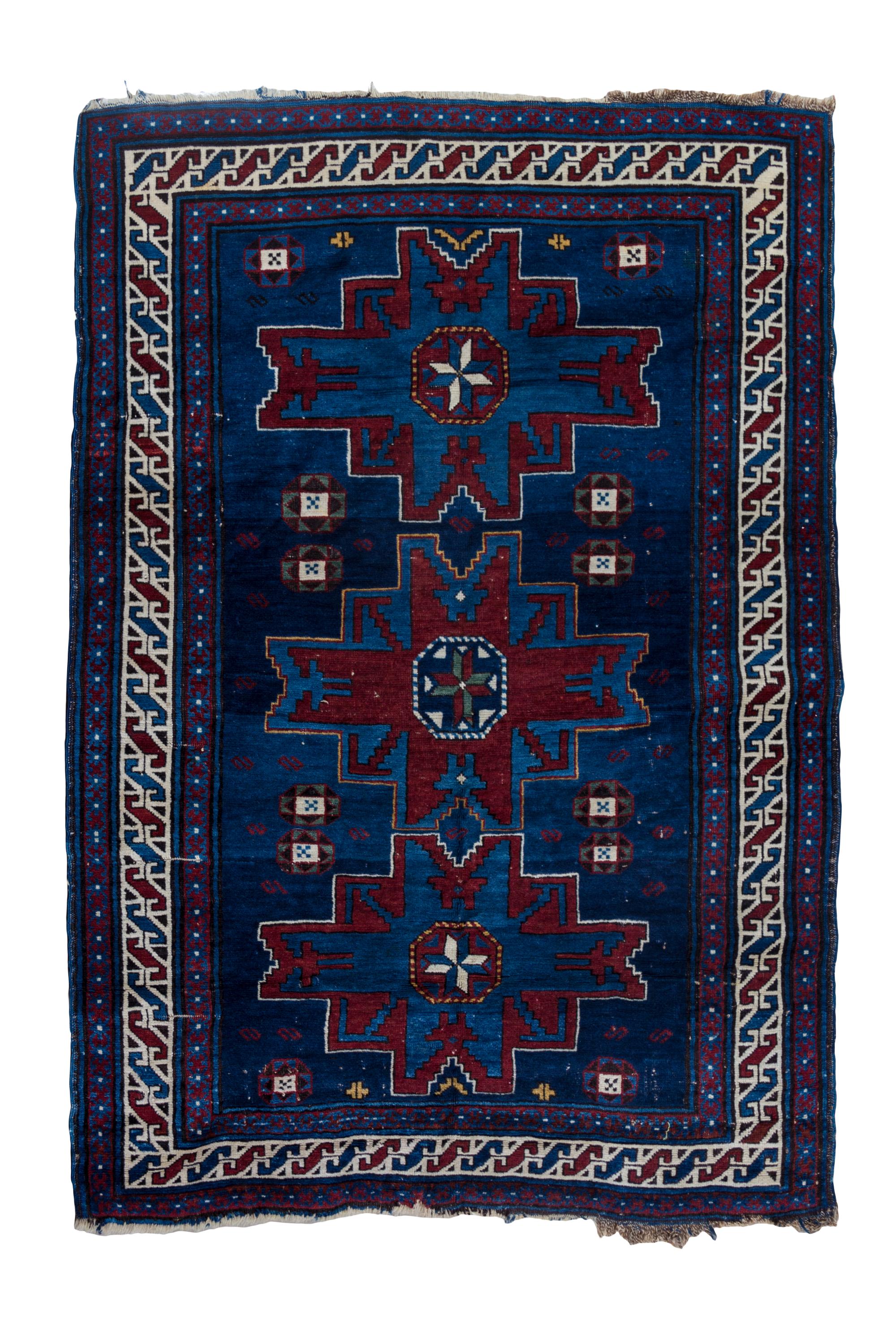 A Caucasian Kazak Wool Rug 5 feet x 4 feet.