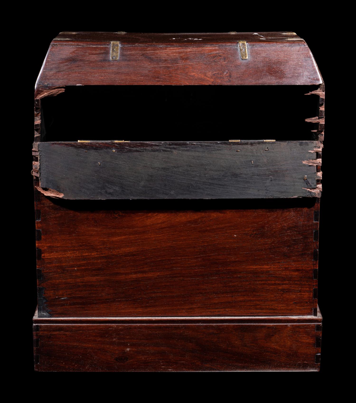 A Chinese Huali Wood Seal Chest