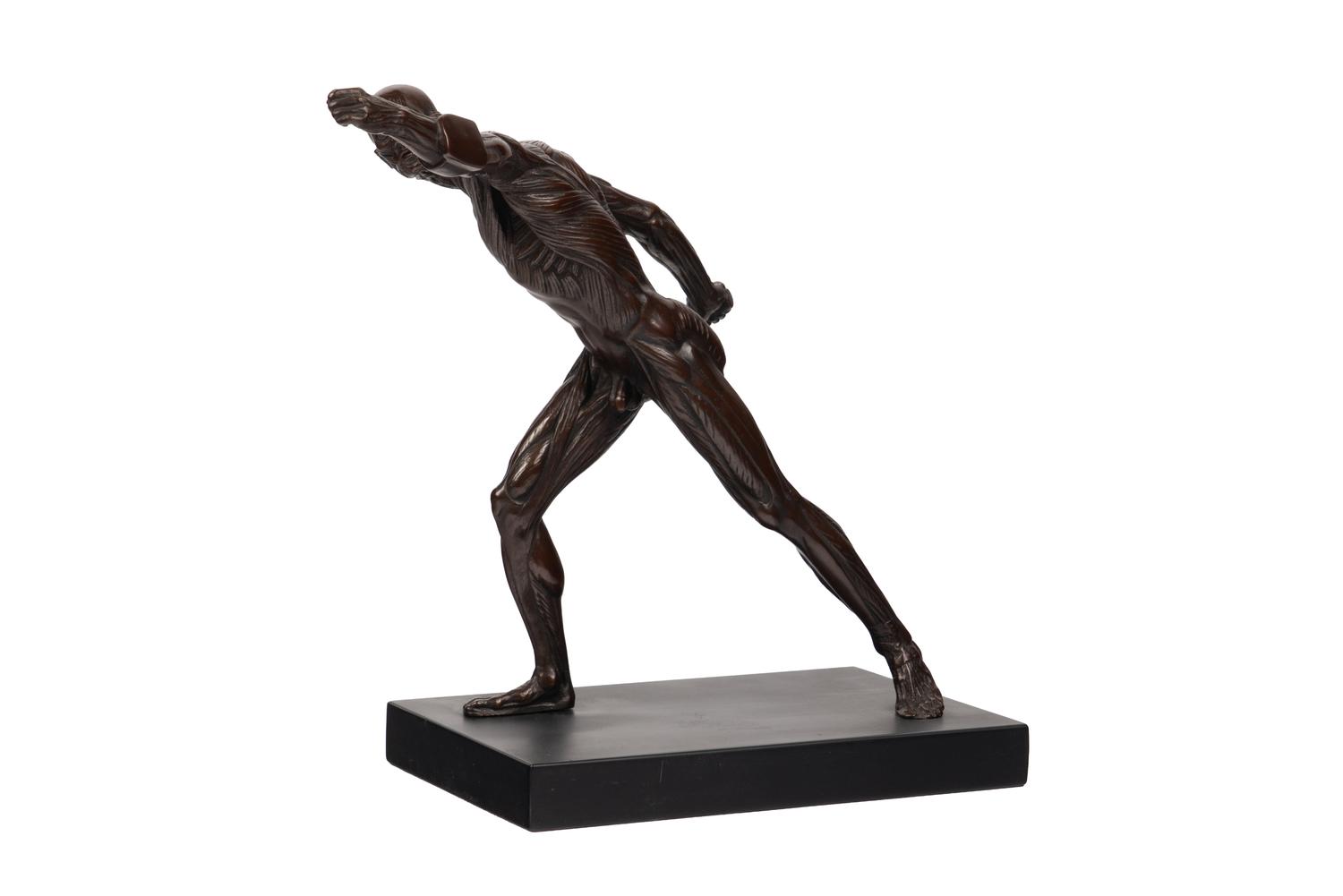 A French Bronze Figure Based on the Borghese Gladiator