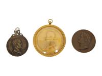Three Bronze Portrait Medallions of Napoleon Bonaparte