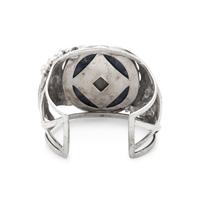 STERLING SILVER AND SODALITE CUFF BRACELET