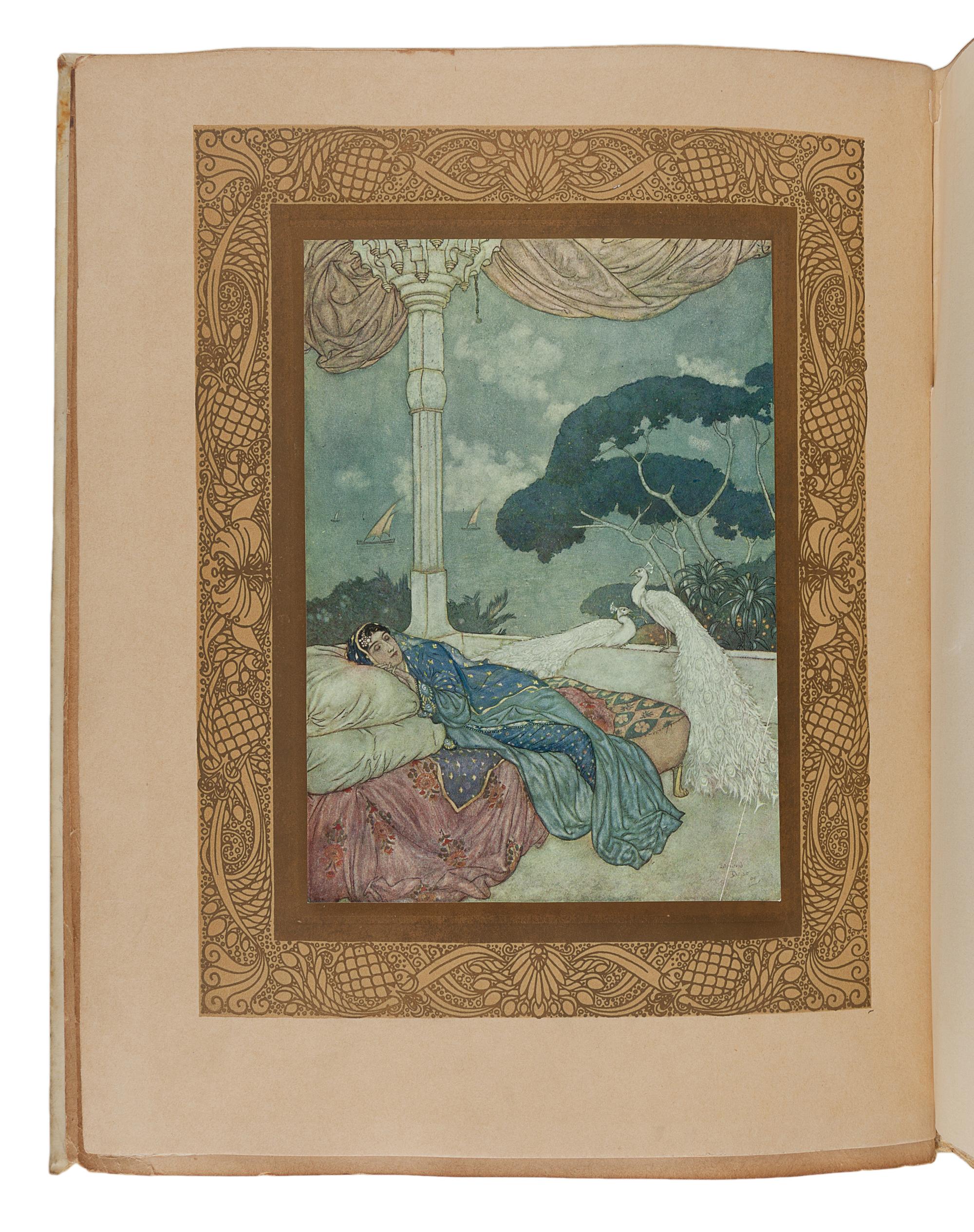 DULAC, Edmund (1882-1953), illustrator. -- FITZGERALD, Edward (1809-1883), translator. The Rubaiyat of Omar Khayyam . London: Hodder and Stoughton, [1909].