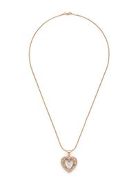 YELLOW GOLD AND DIAMOND HEART PENDANT/NECKLACE