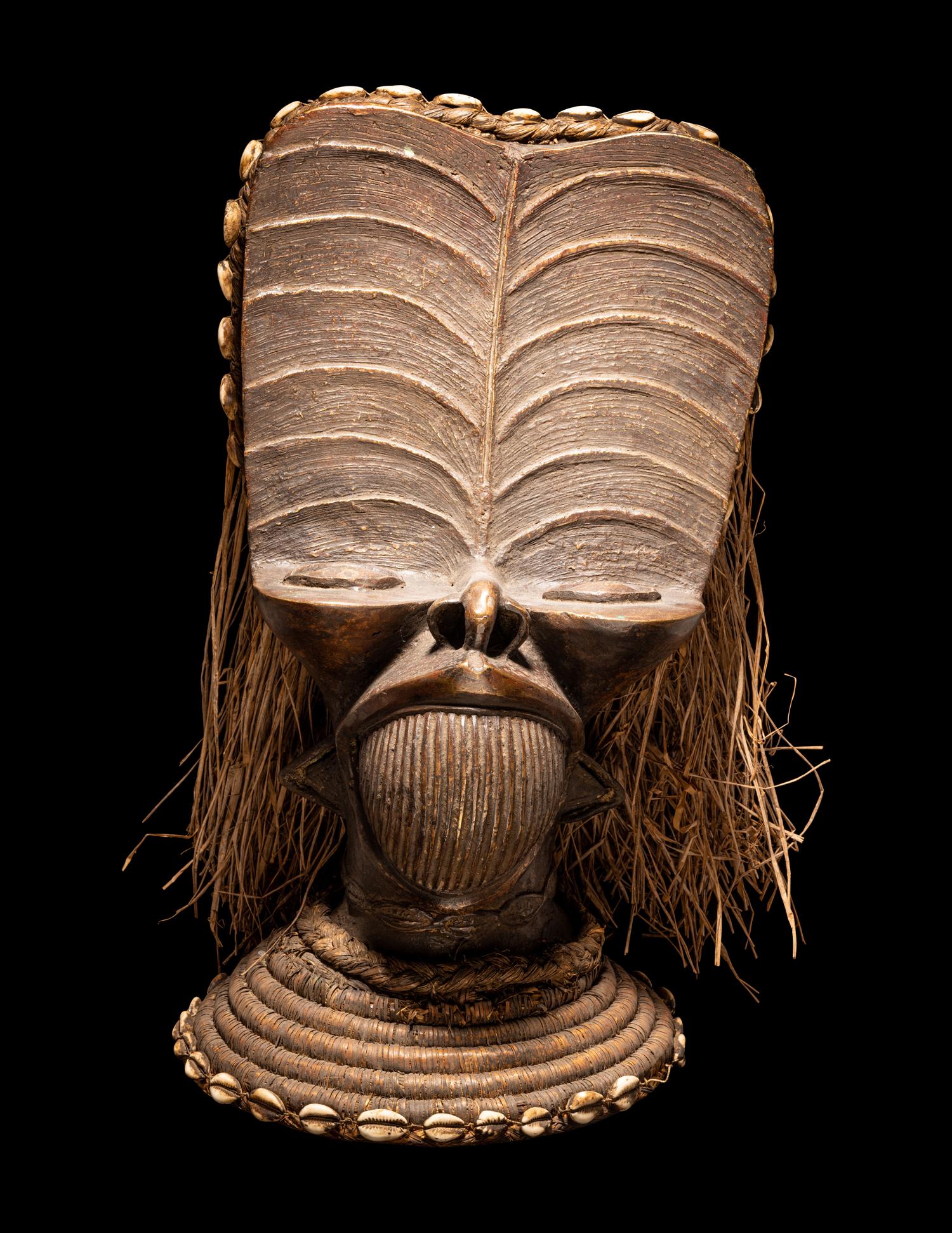 A Bamileke Style Bronze Head