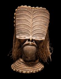 A Bamileke Style Bronze Head