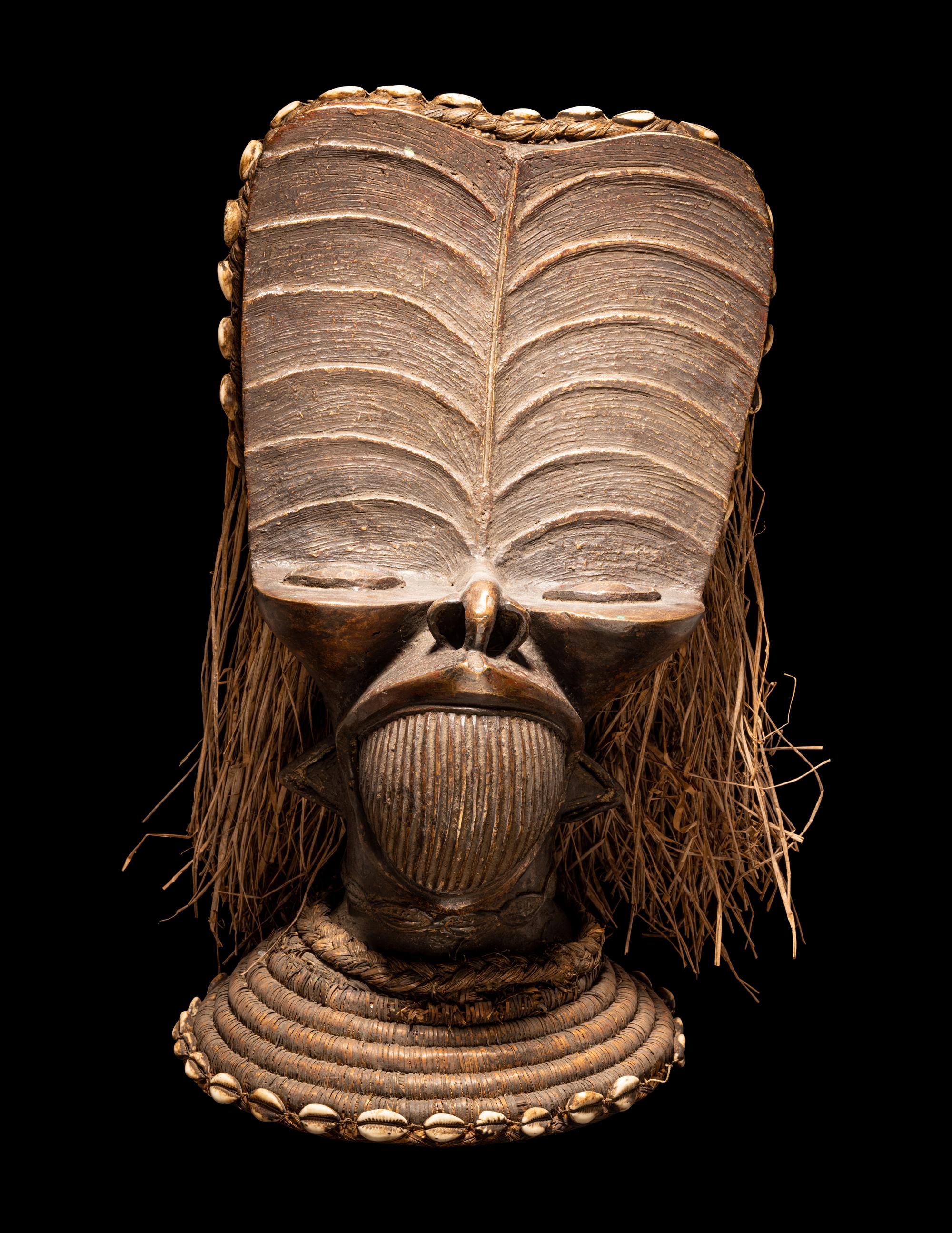 A Bamileke Style Bronze Head