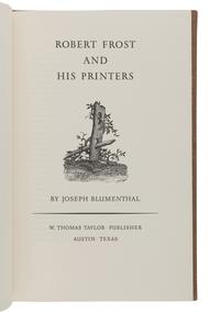 FROST, Robert (1874-1963). A group of 5 signed trade editions, comprising:
