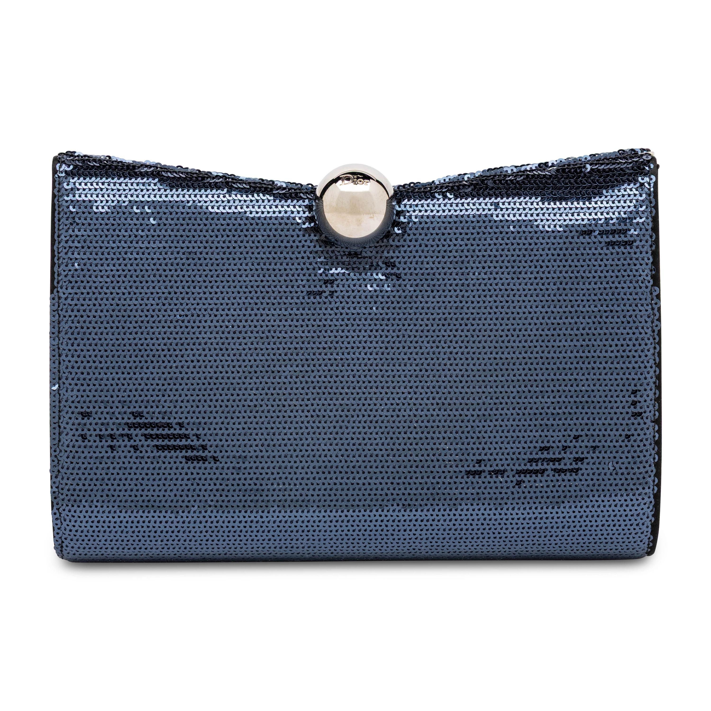 Christian Dior, Navy Sequined Clutch