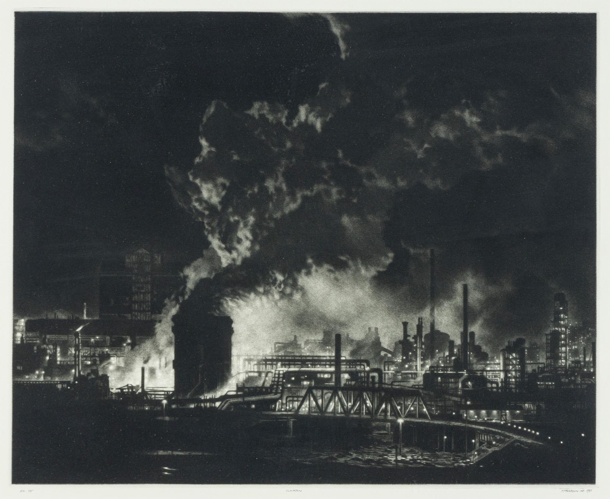 Clairton (A Night View of the Clairton Steel Coke Plant) , 1997