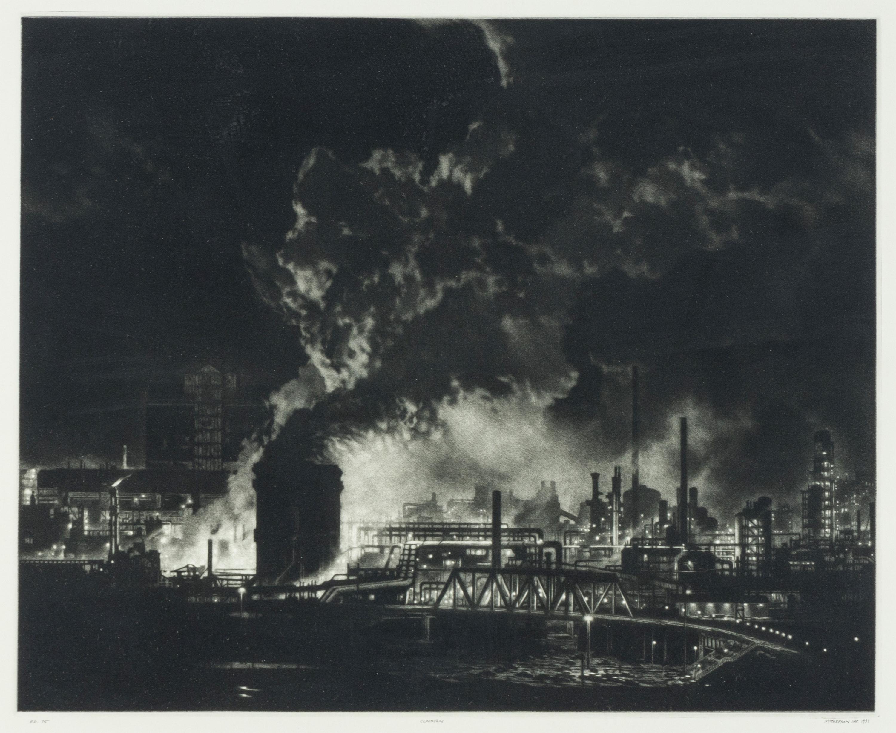 Clairton (A Night View of the Clairton Steel Coke Plant) , 1997