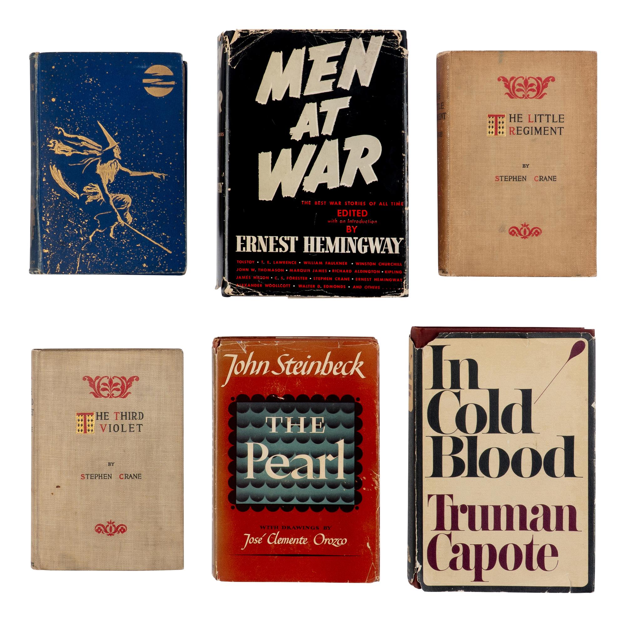 [LITERATURE]. A group of 6 titles, ALMOST ALL FIRST EDITION, comprising: