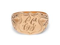 A 14 Karat Yellow Gold Signet Ring,