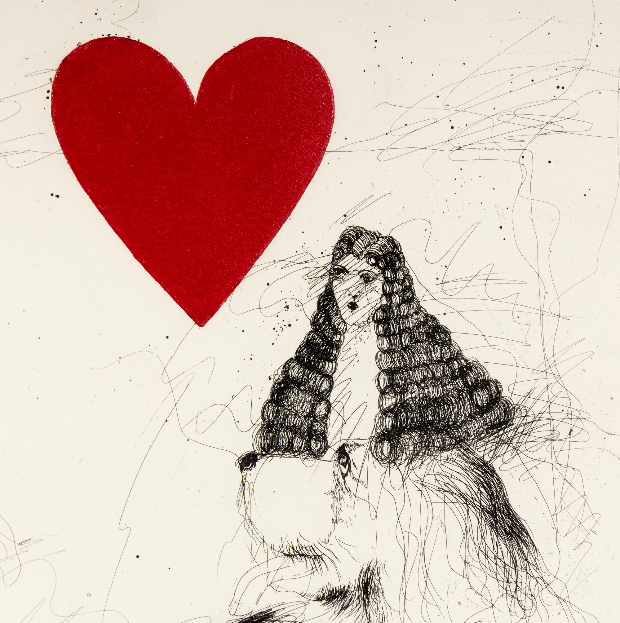 A Girl and Her Dog, State I , 1971