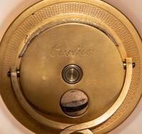 A Cartier Belle Époque Yellow Gold, Diamond, Enamel and Agate Table Clock
