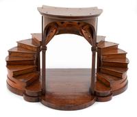 An English Mahogany Staircase Model Height 9 5/8 x width 13 3/4 x depth 11 1/2 inches. — LATE 19TH CENTURY