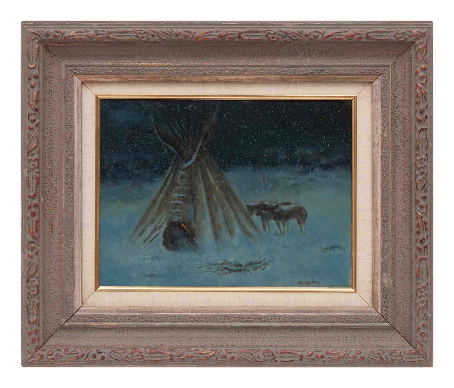 Nocturnal Camp Scene