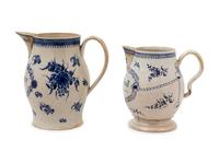 Two Staffordshire Enameled Pearlware Jugs