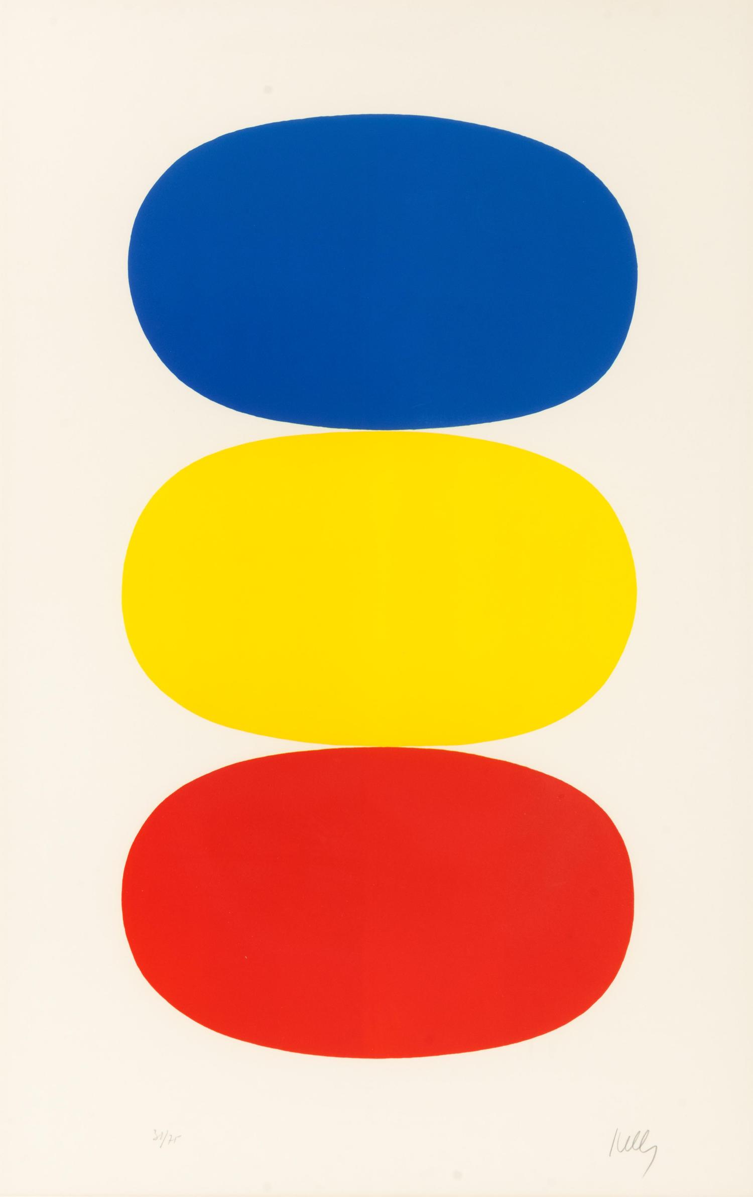 Blue and Yellow and Red Orange ( from the Suite of Twenty-seven Color Lithographs), 1964-1965