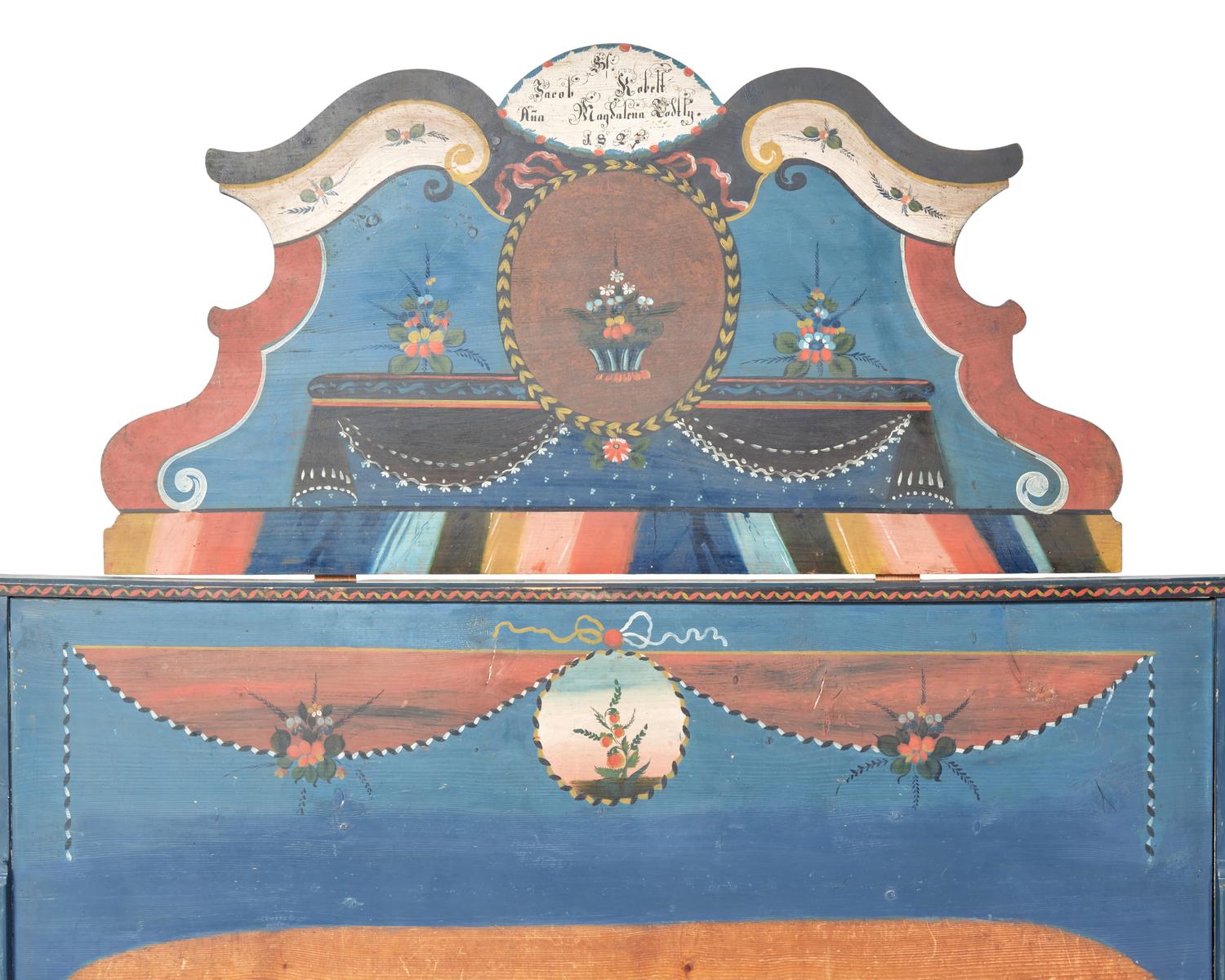 A Painted and Decorated Bed