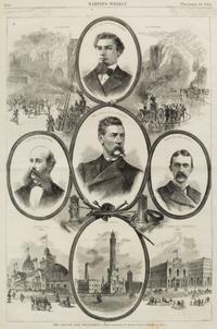 [HARPER'S WEEKLY]. A group of approximately 20 Harper's Weekly steel engravings.