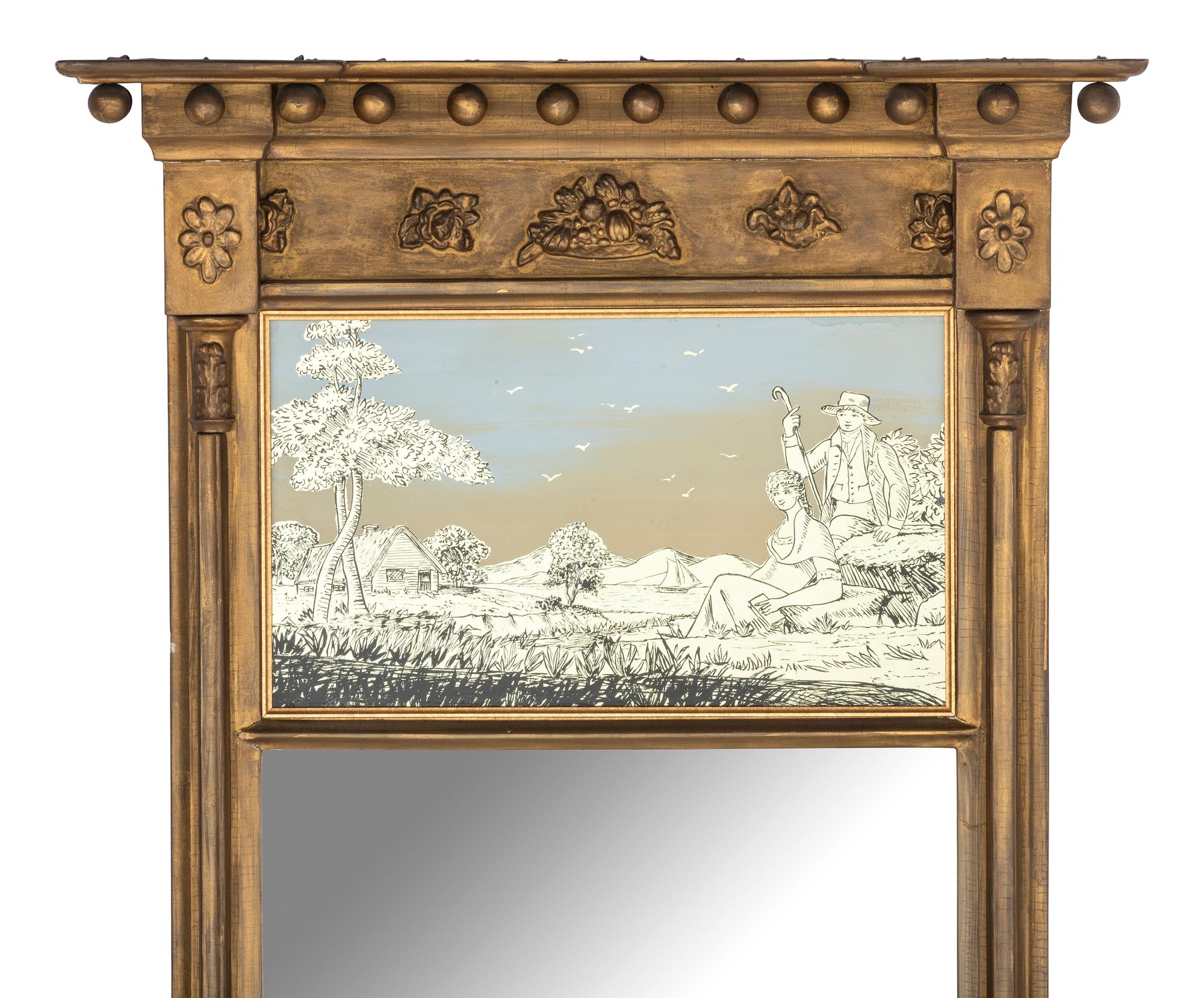 A Classical Giltwood Mirror