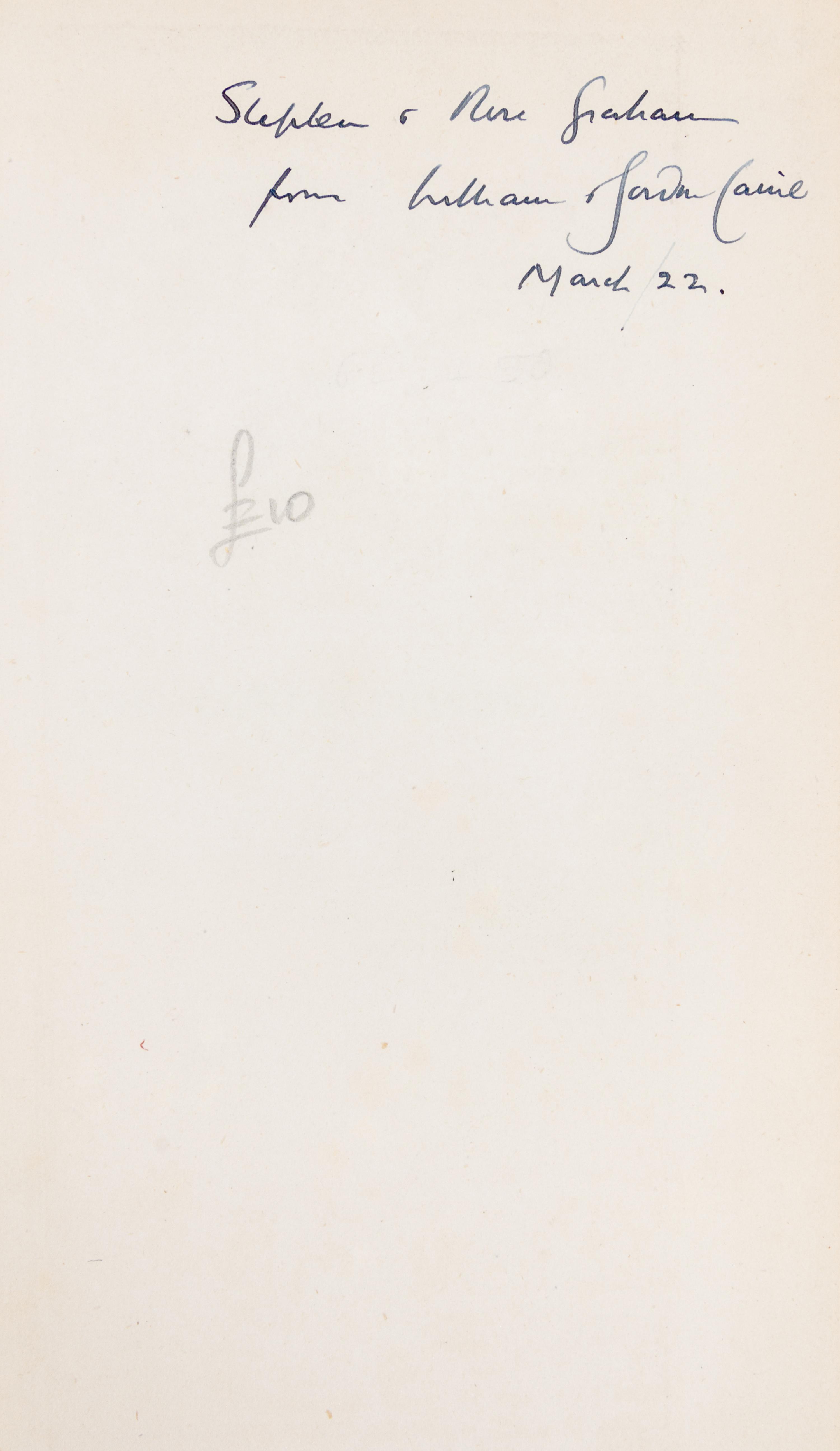 CAINE, WILLIAM and JOHN FAIRBAIRN. The Confectioners. Bristol, 1906. First edition, inscribed.