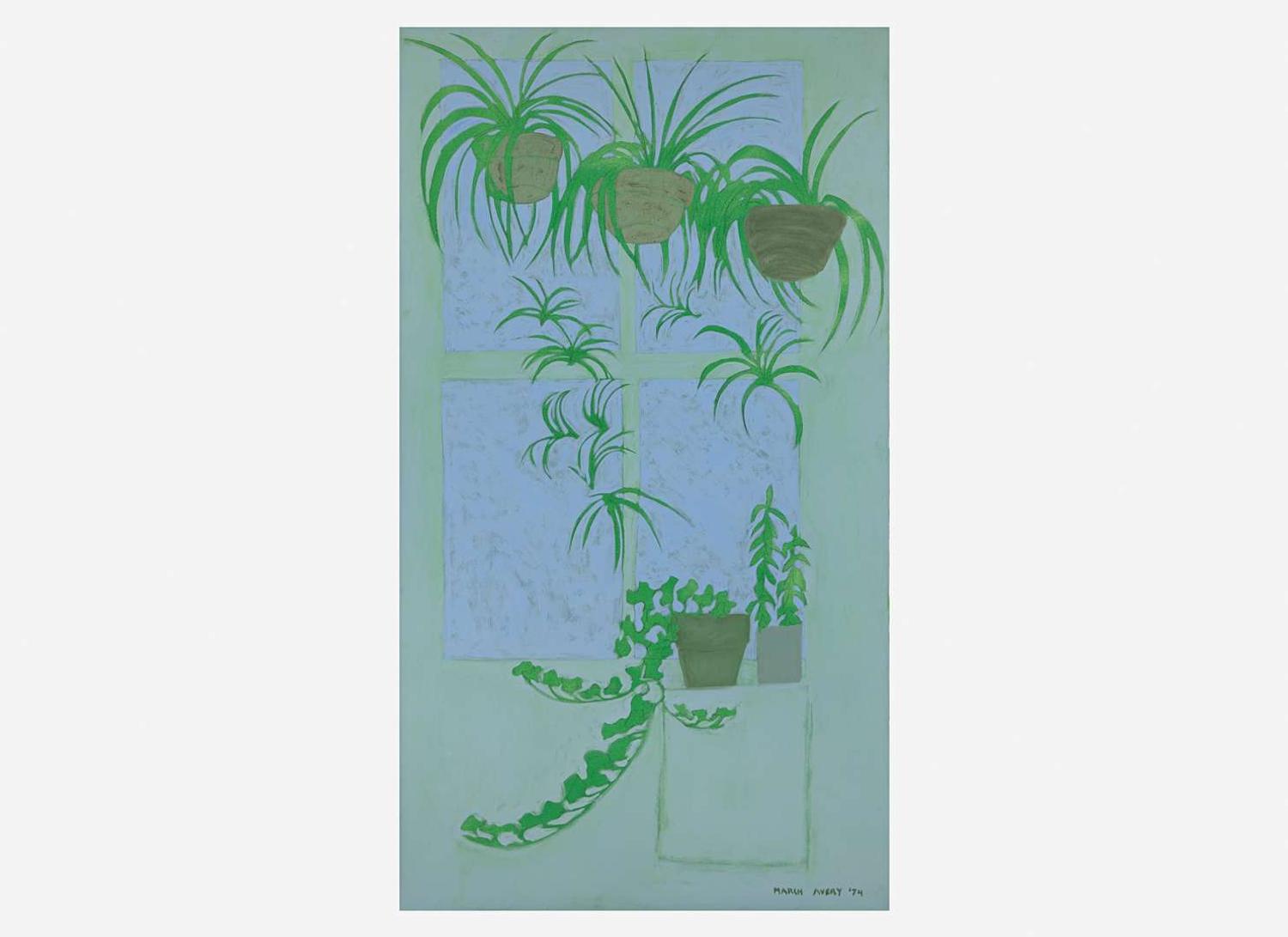 March Avery (American, b. 1932), Hanging Plants