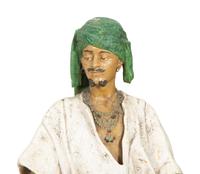 Pair of Orientalist Figures Holding Trays