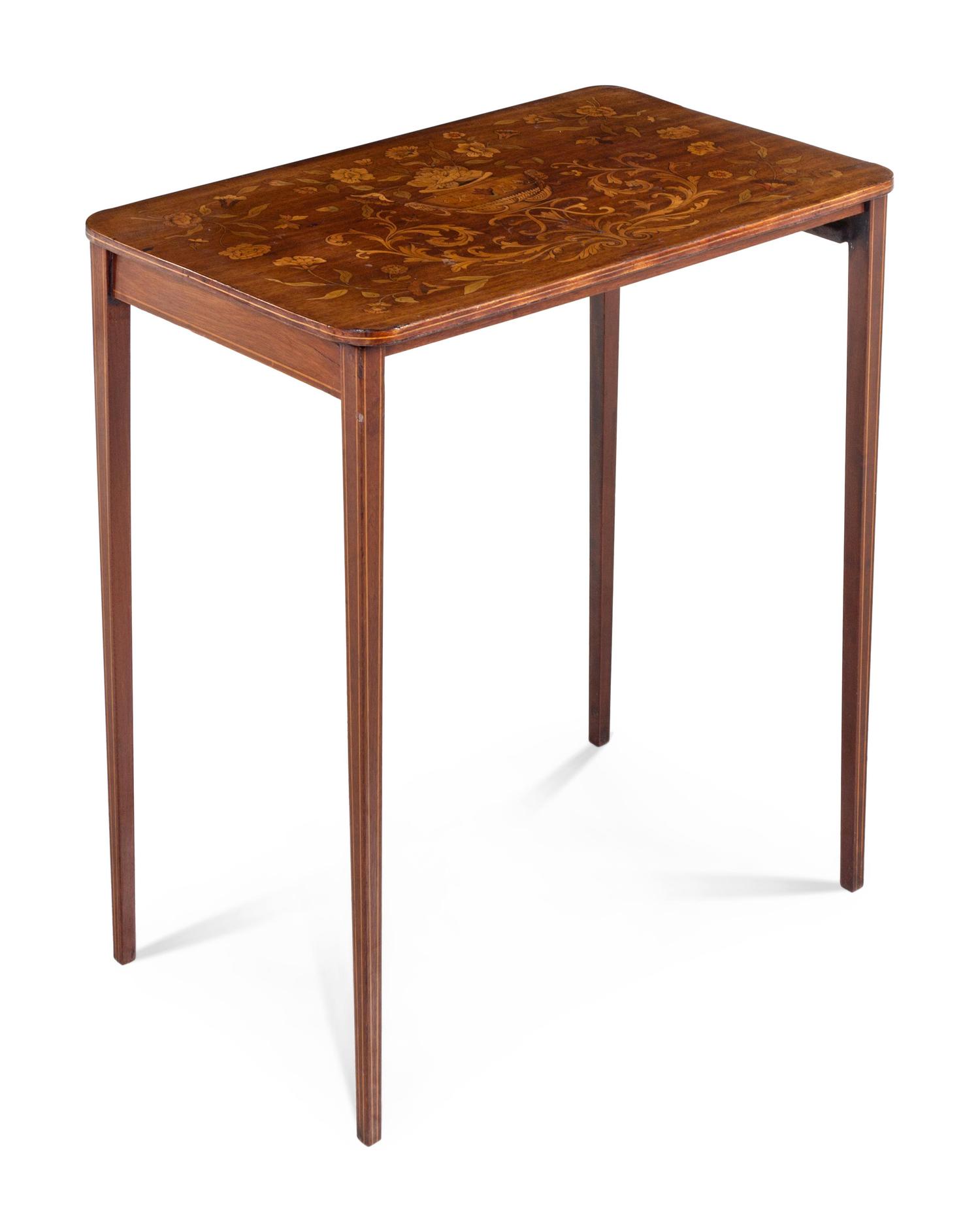 A Continental Marquetry Occasional Table