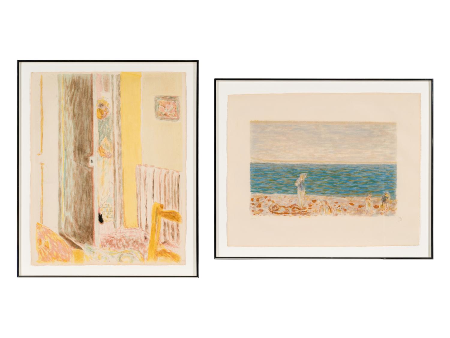 Radiateur and La Plage (two prints from Album Pierre Bonnard ), 1942-1946