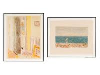 Radiateur and La Plage (two prints from Album Pierre Bonnard ), 1942-1946