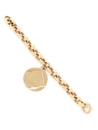 MONICA RICH KOSANN, YELLOW GOLD 'MARILYN' BRACELET AND 'VINE HALF LOCKET'