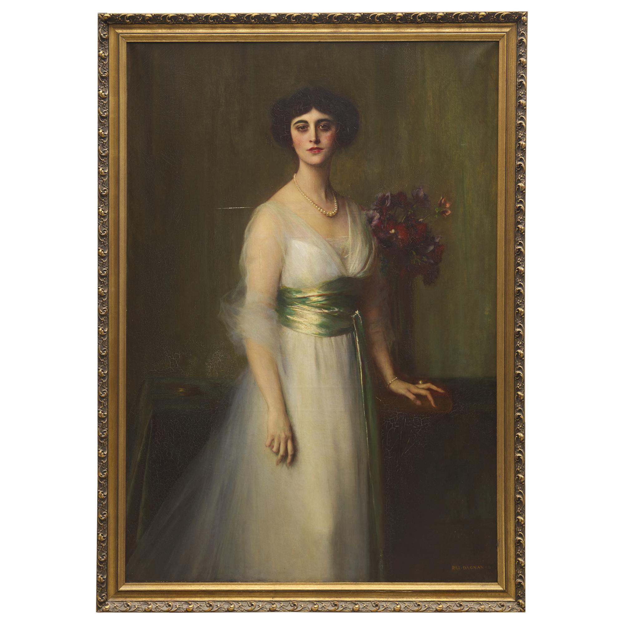 Pascal Adolphe Jean Dagnan-Bouveret (French, 1852-1929) — Portrait of Mrs. George I. Waterman , 1914