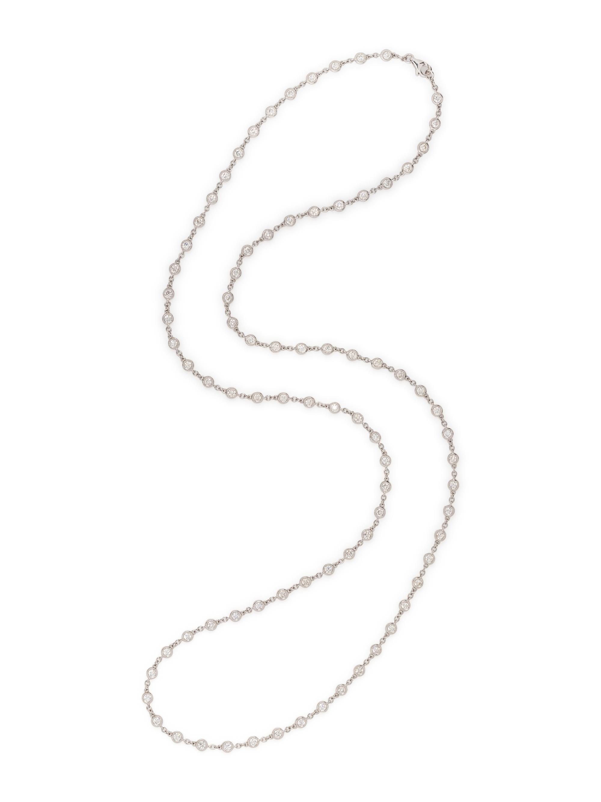 WHITE GOLD AND DIAMOND NECKLACE