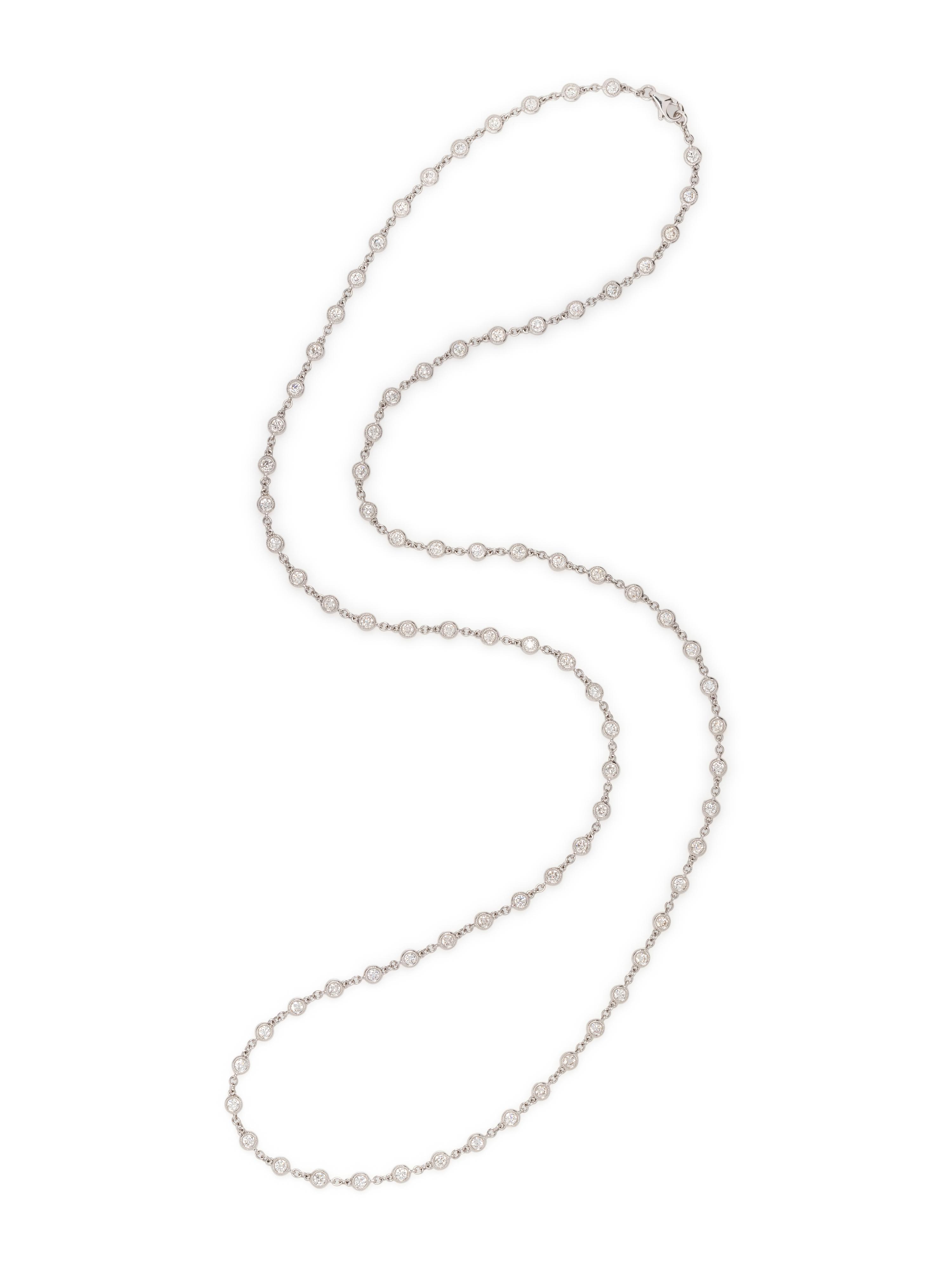 WHITE GOLD AND DIAMOND NECKLACE