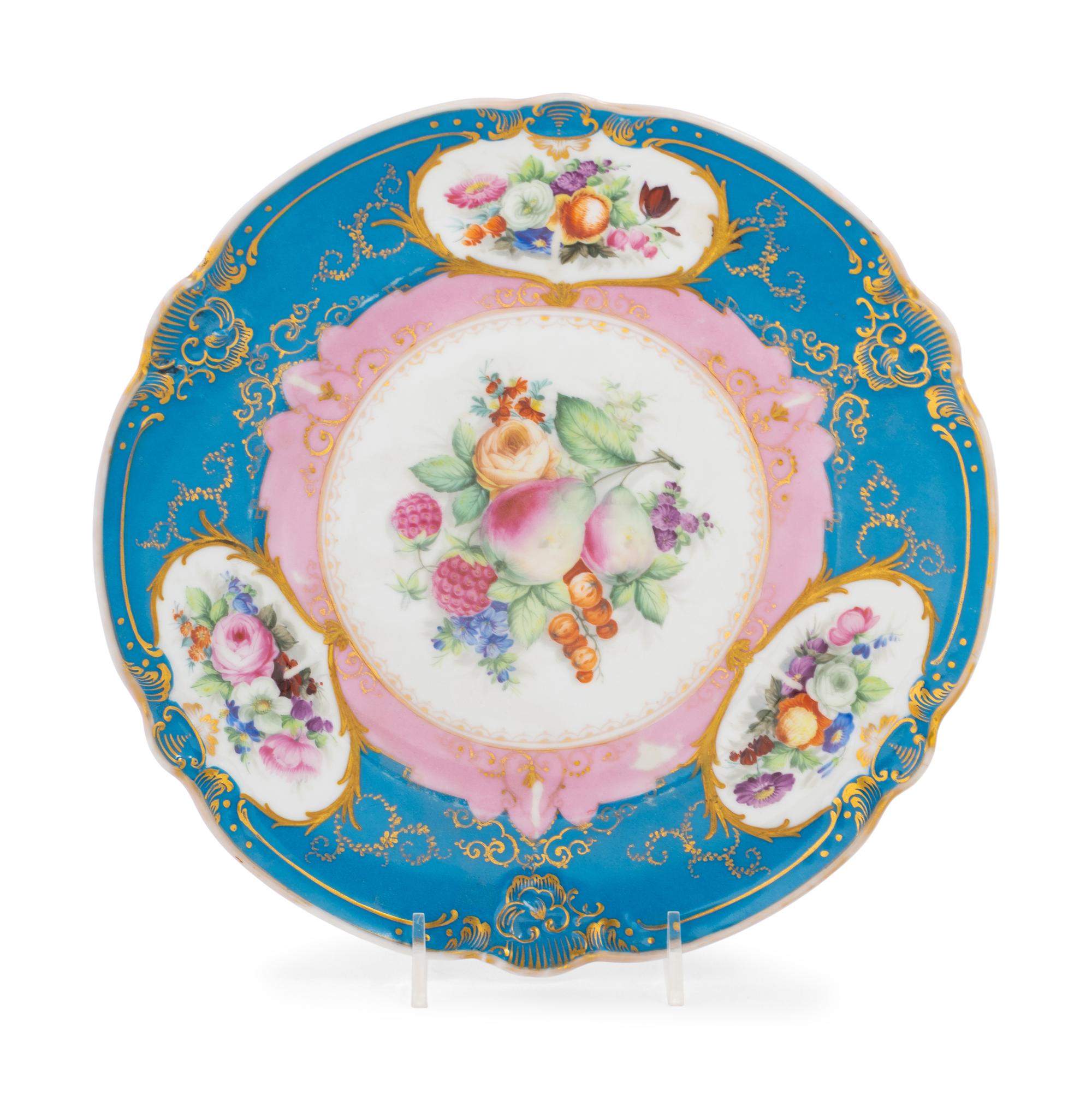 A Popov Factory Porcelain Dessert Plate