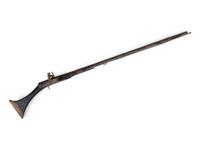 An Ottoman Bone and Metal Inlaid Flintlock Rifle