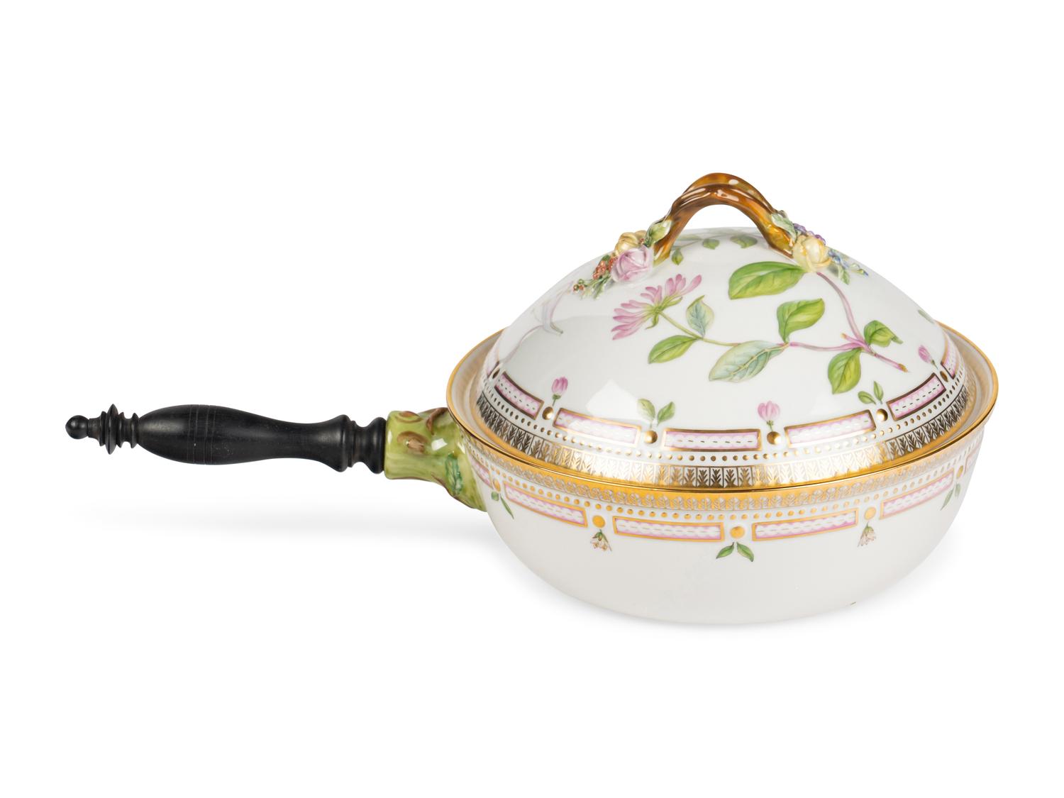 A Royal Copenhagen Flora Danica Porcelain Covered Vegetable Dish