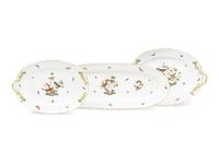 Three Herend Rothschild Bird Porcelain Platters