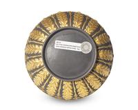 A Wedgwood Parcel Gilt Black Basalt Bowl