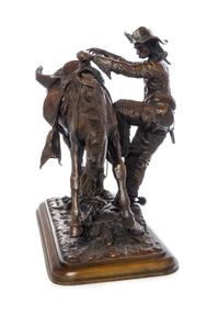 Walter Winans, (American, 1852-1920), Buffalo Bill Mounting His Horse, 1892