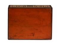 An American Scottish Rite Masonic-Decorated Sulphur Inlaid and Penwork Walnut Cash Box