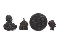 Eight Cast Metal Decorative Articles
