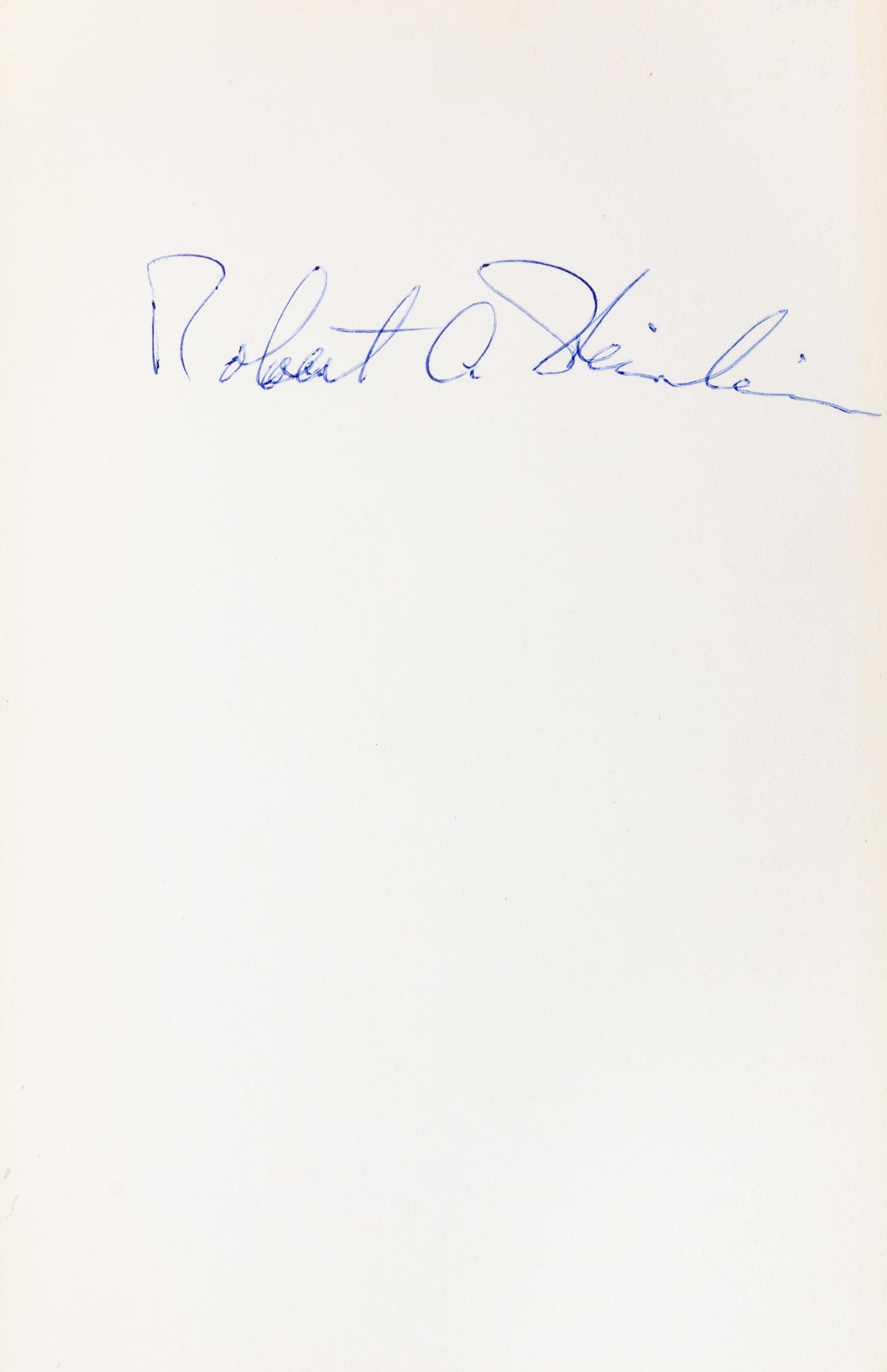 HEINLEIN, ROBERT A. Tomorrow the Stars. New York, 1952. First edition, signed.
